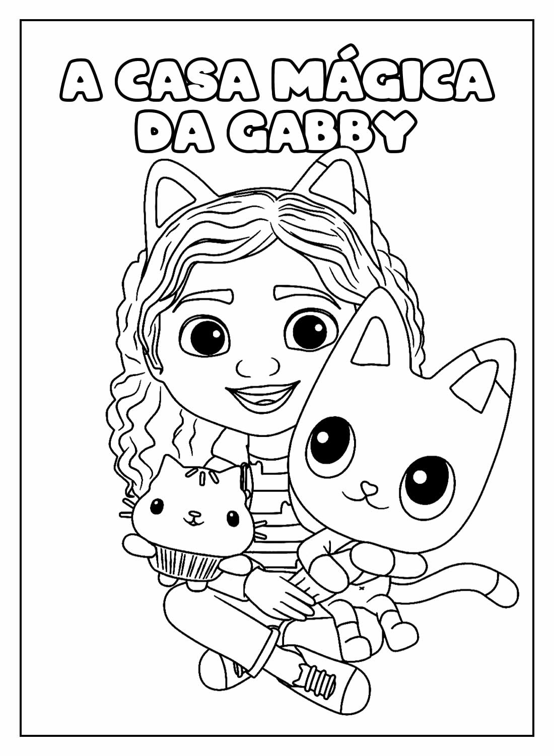 desenhos da Casa Mágica da Gabby para imprimir
