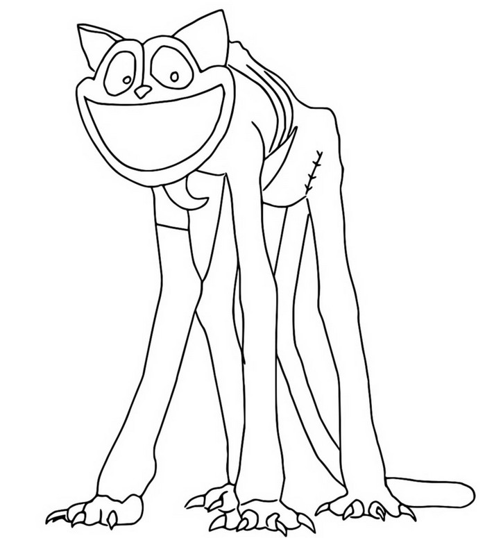 desenho CatNap Nightmare
