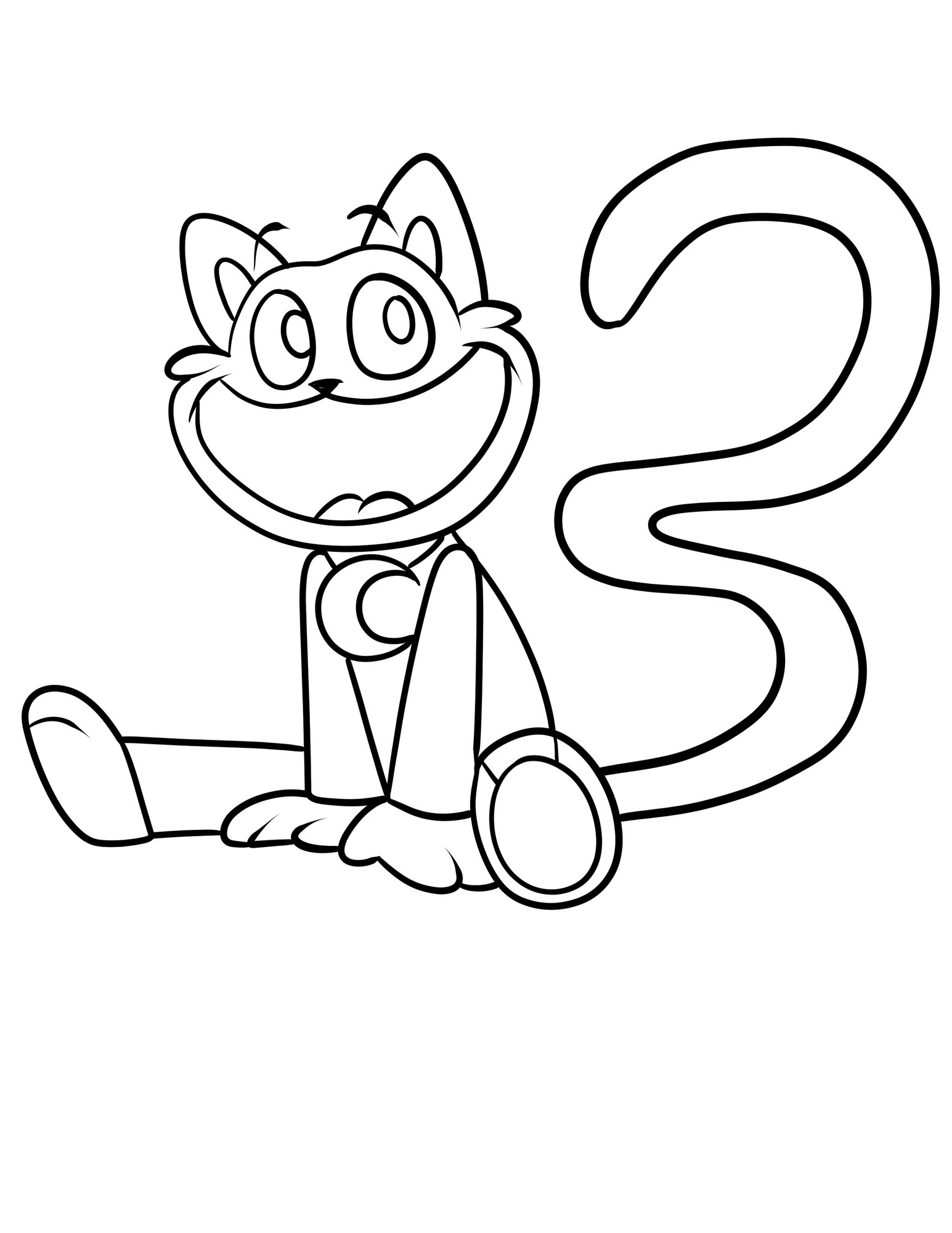 desenho CatNap Nightmare