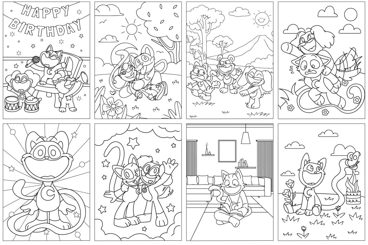 desenho CatNap assustador