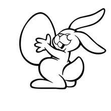coelhinho da páscoa para colorir pdf