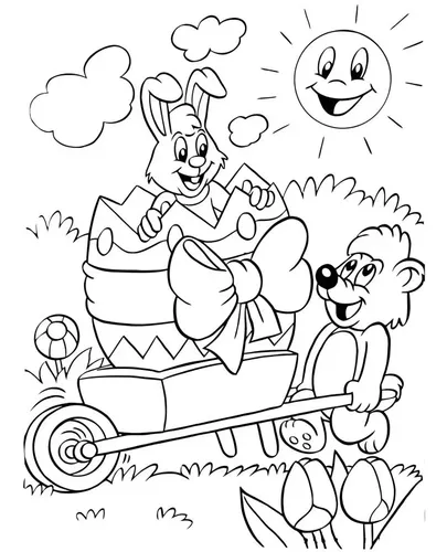 coelhinho da páscoa desenho fácil
