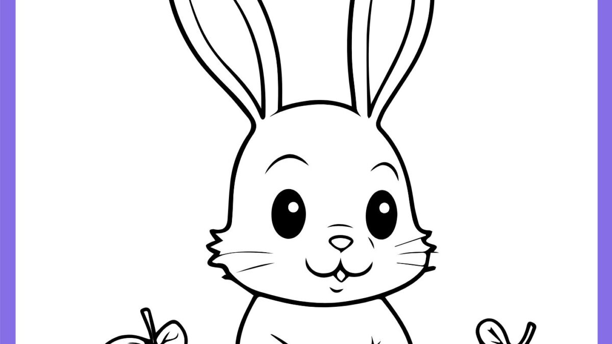 desenho coelho páscoa para adultos