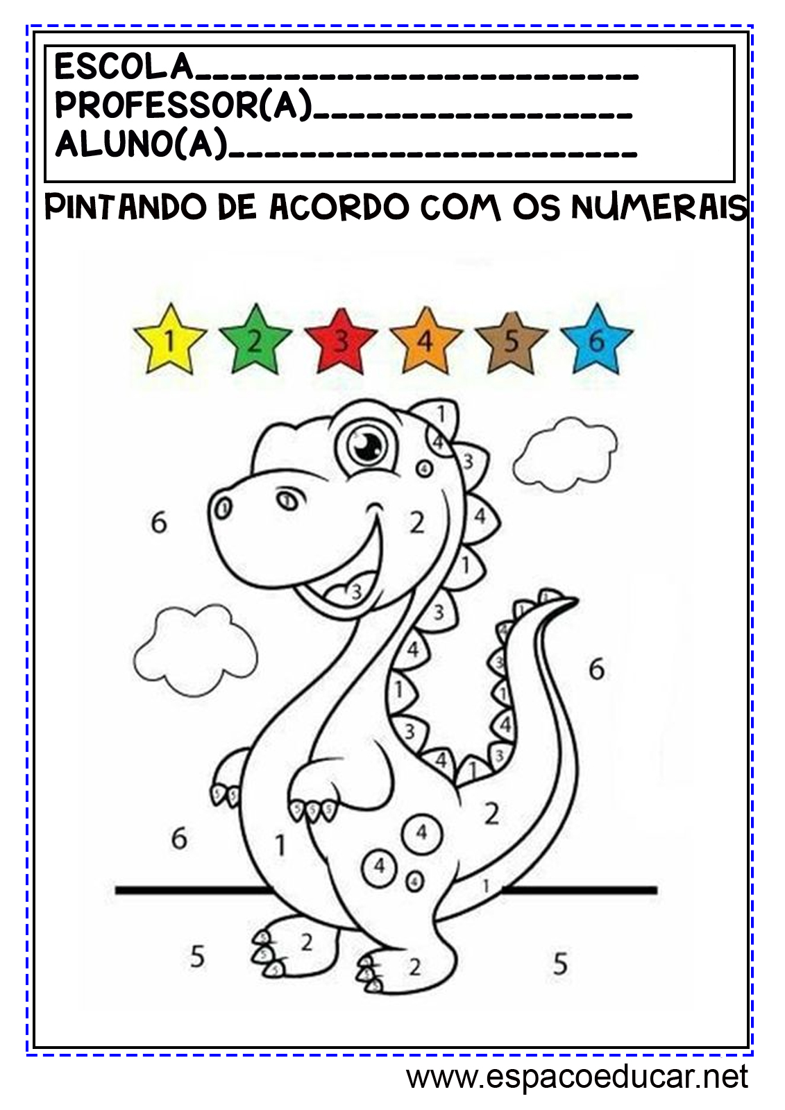 pintura numerada infantil