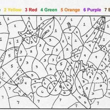 desenhos de números para colorir