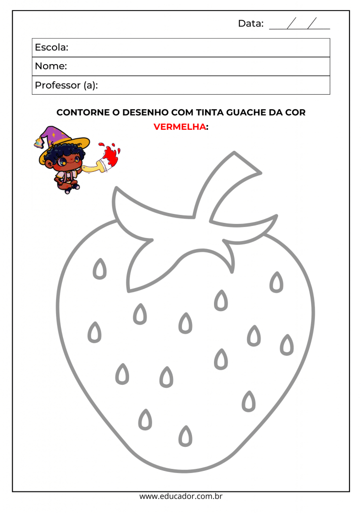 desenho para colorir com tinta guache animais