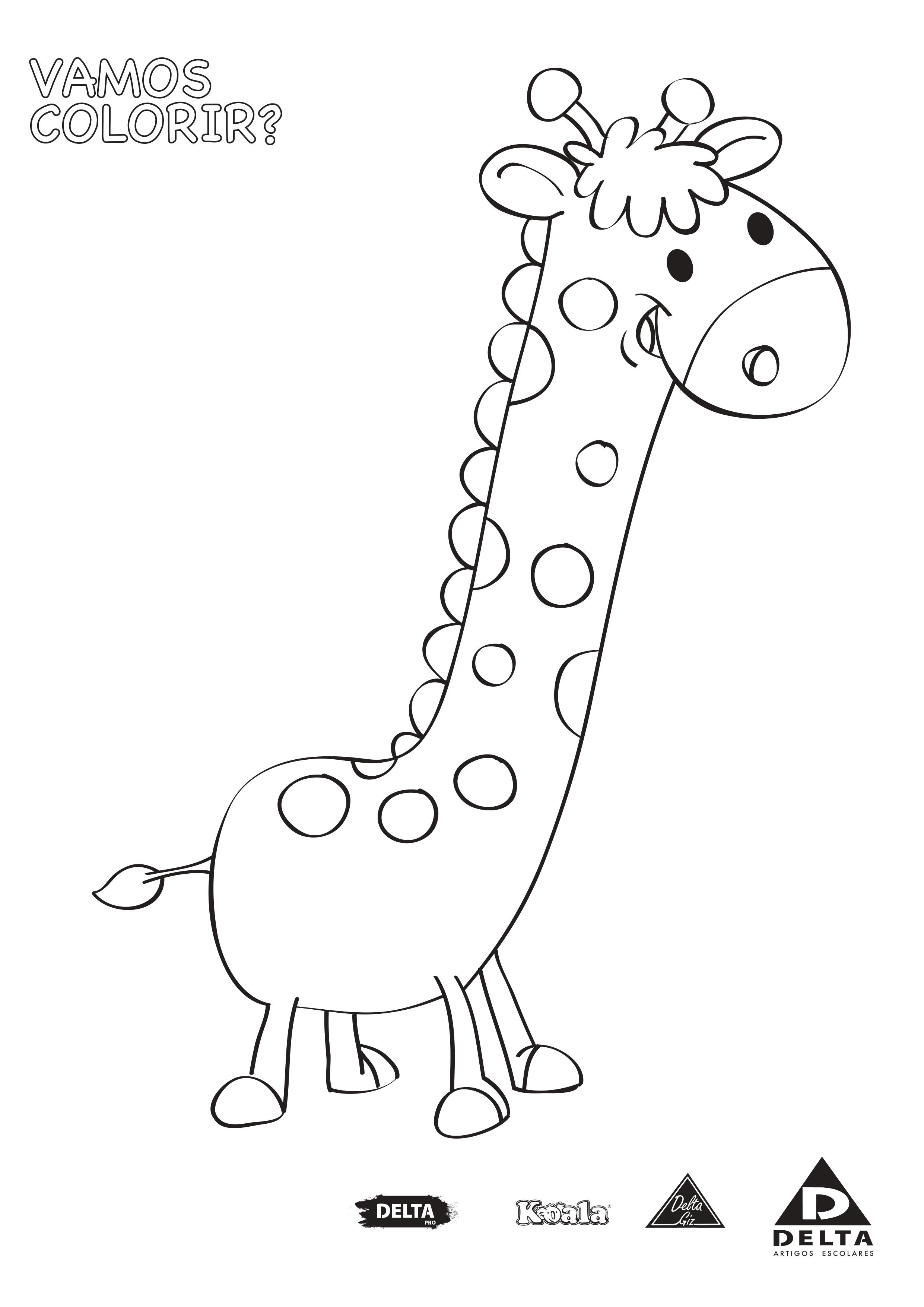 desenho para colorir com tinta guache simples