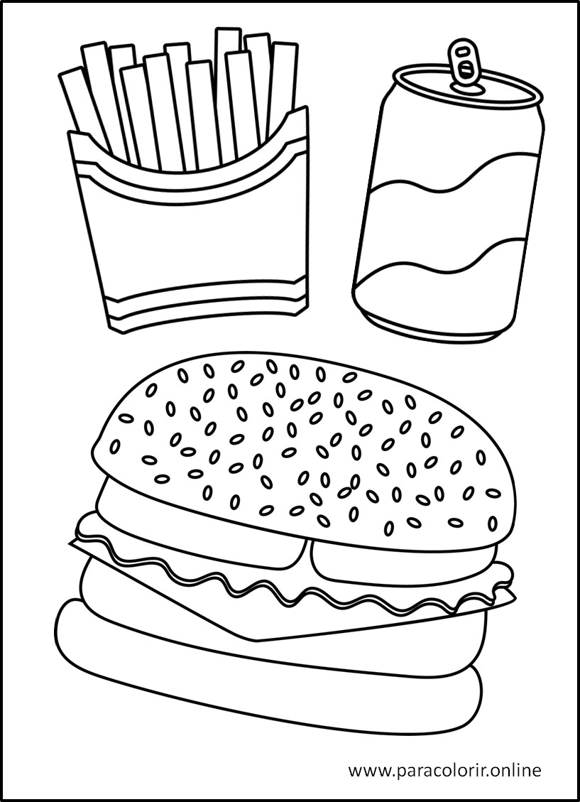 desenhos de comida para adultos