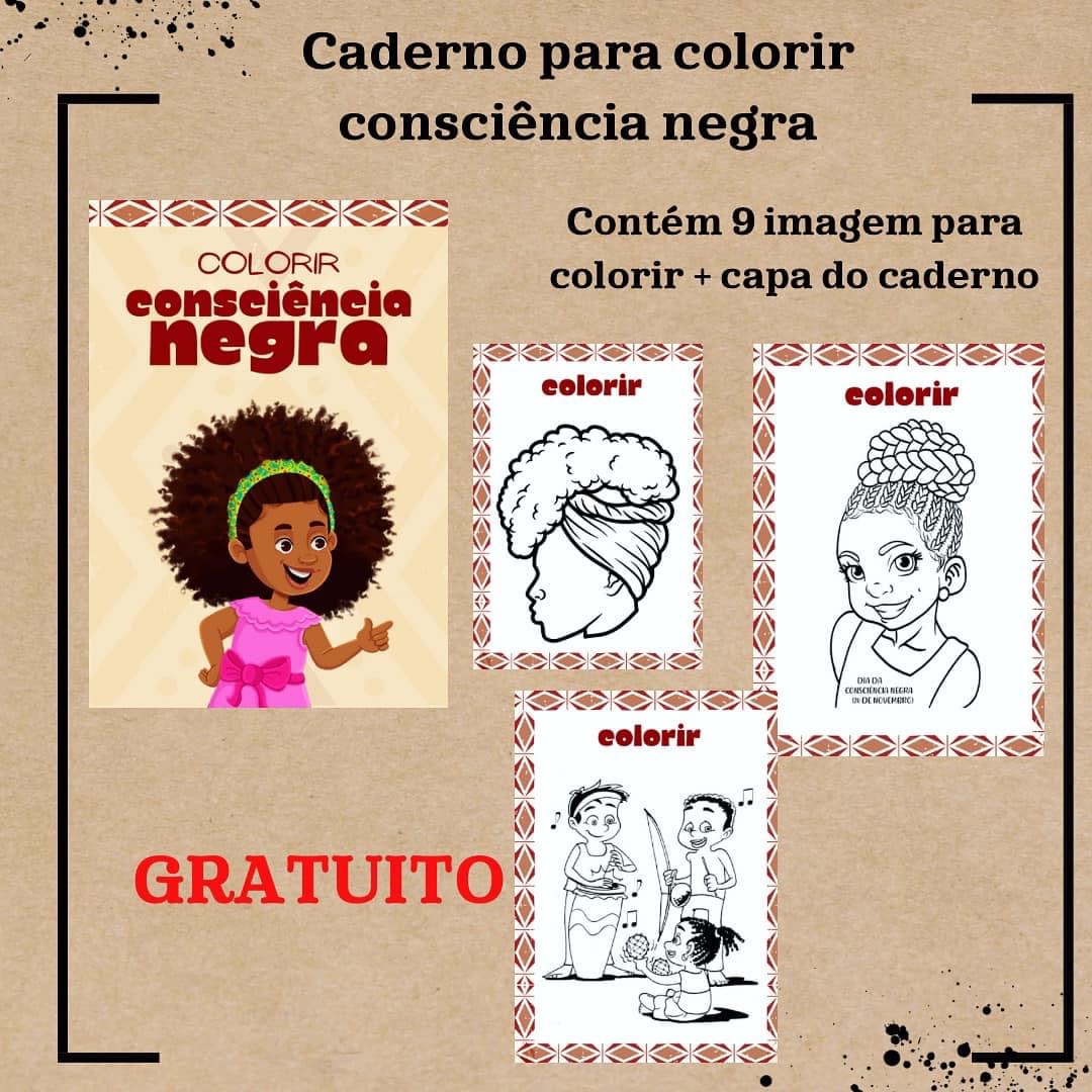 desenhos afro para colorir