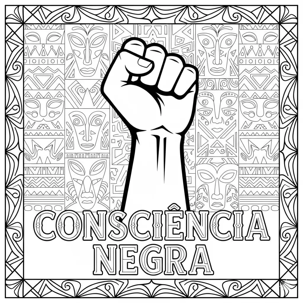 pintura consciência negra