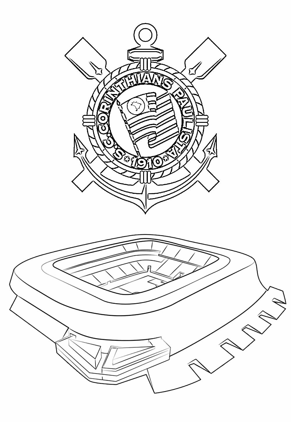 desenho corinthians para imprimir