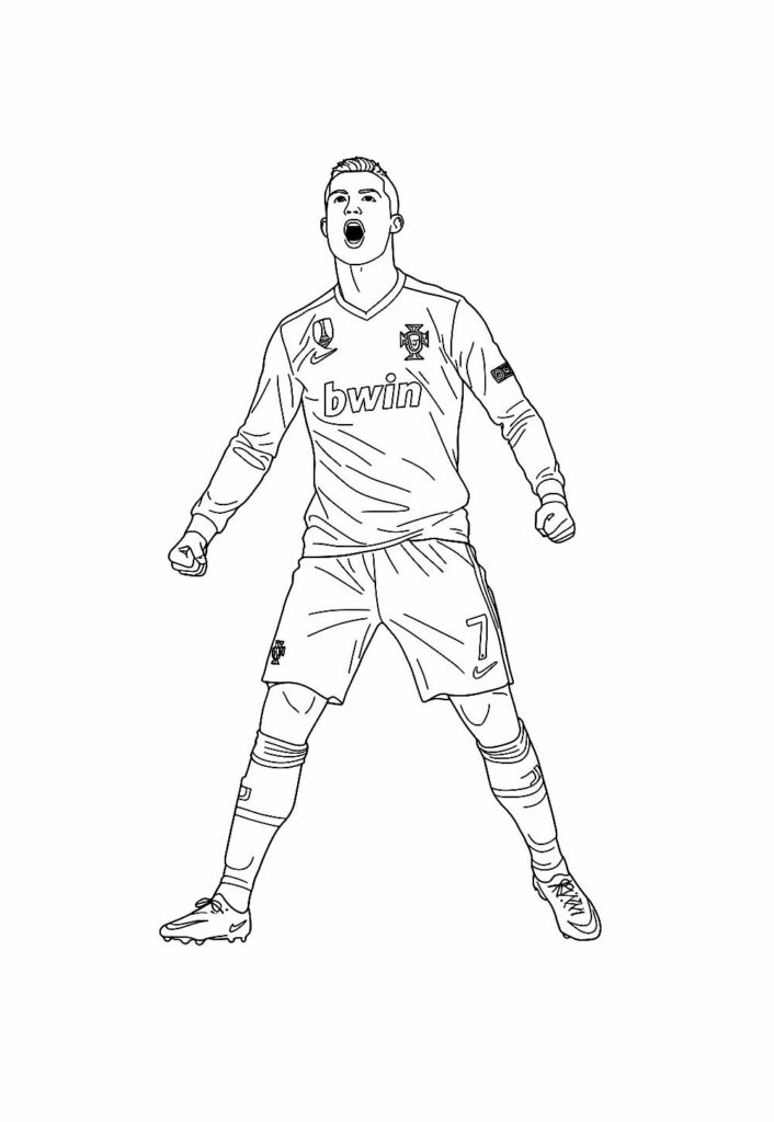  desenhos de uniformes de futebol para colorir