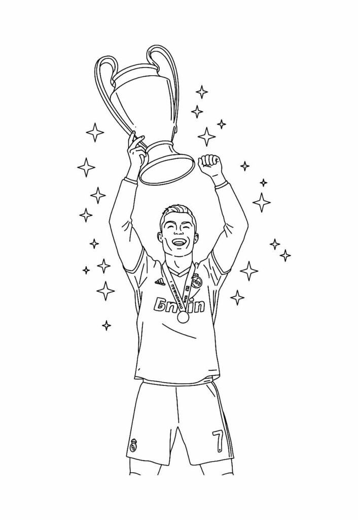 desenho cristiano ronaldo chibi