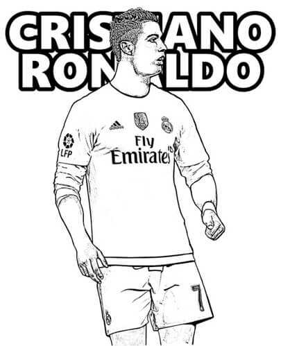 desenho cristiano ronaldo seleção portugal