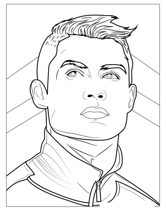 desenho cristiano ronaldo real madrid