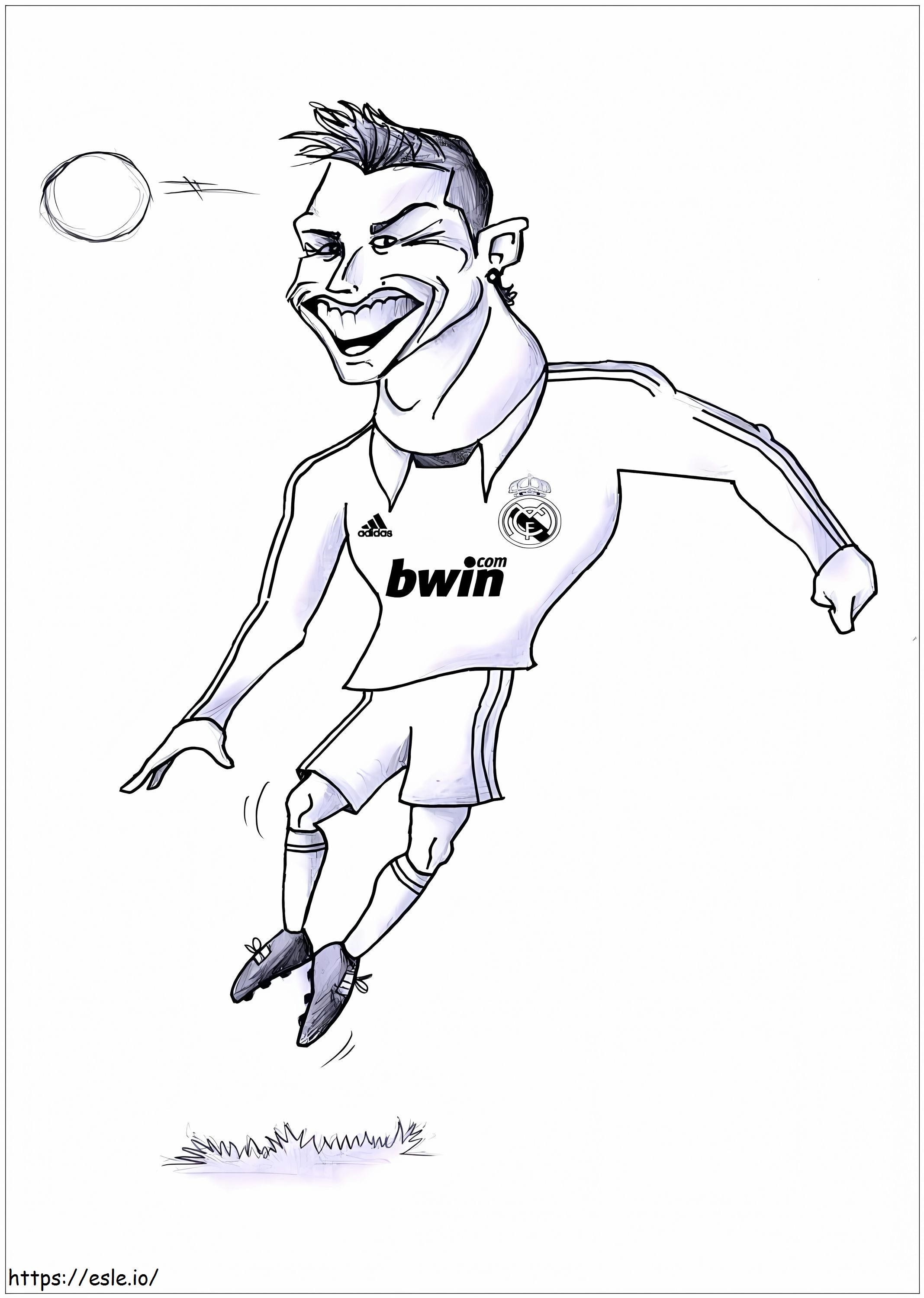 desenho cristiano ronaldo manchester united