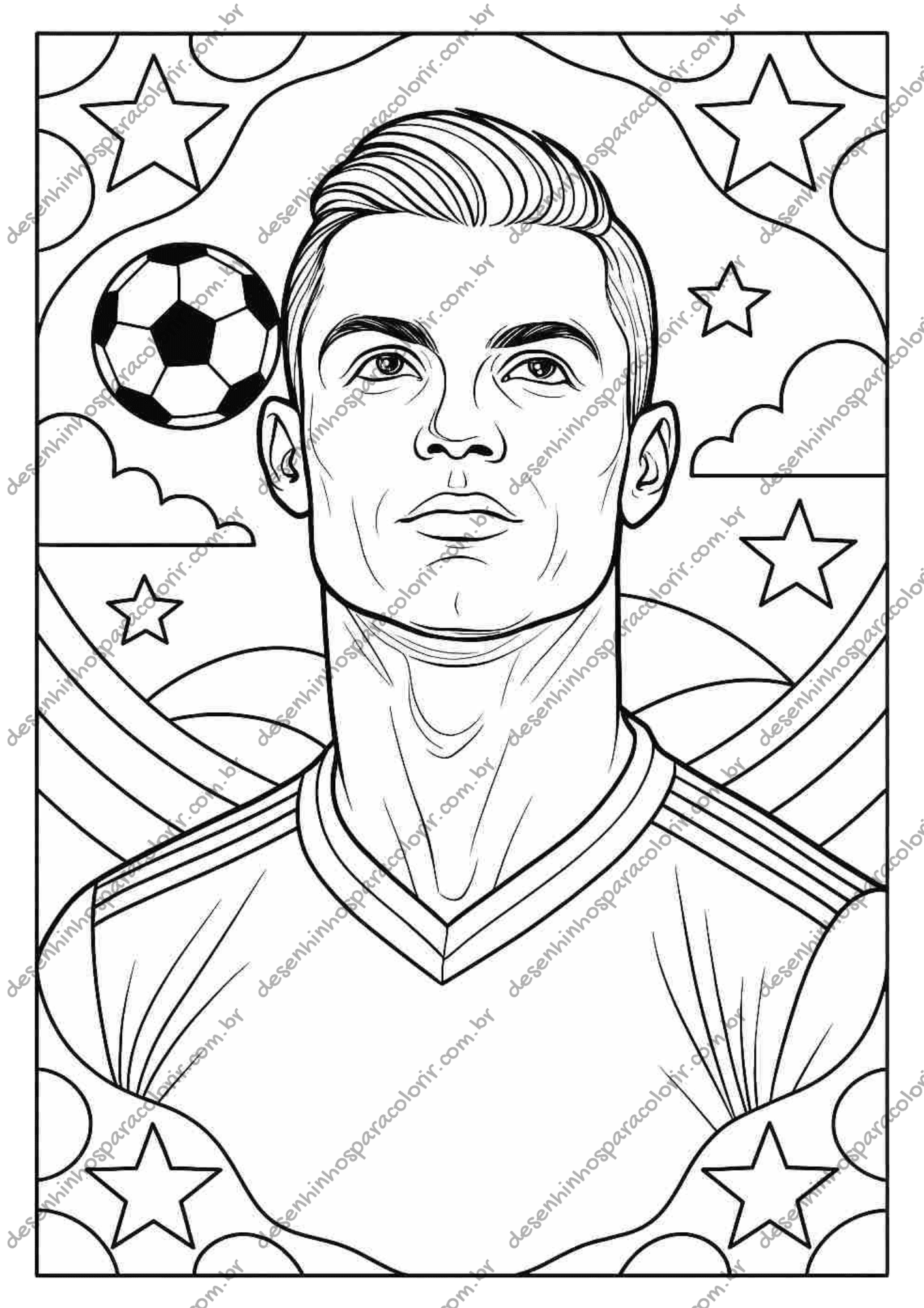 desenho cristiano ronaldo chibi
