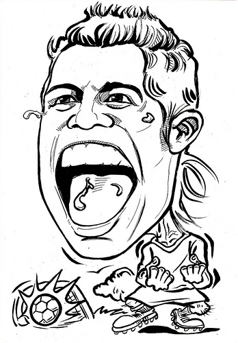 desenho cristiano ronaldo realista