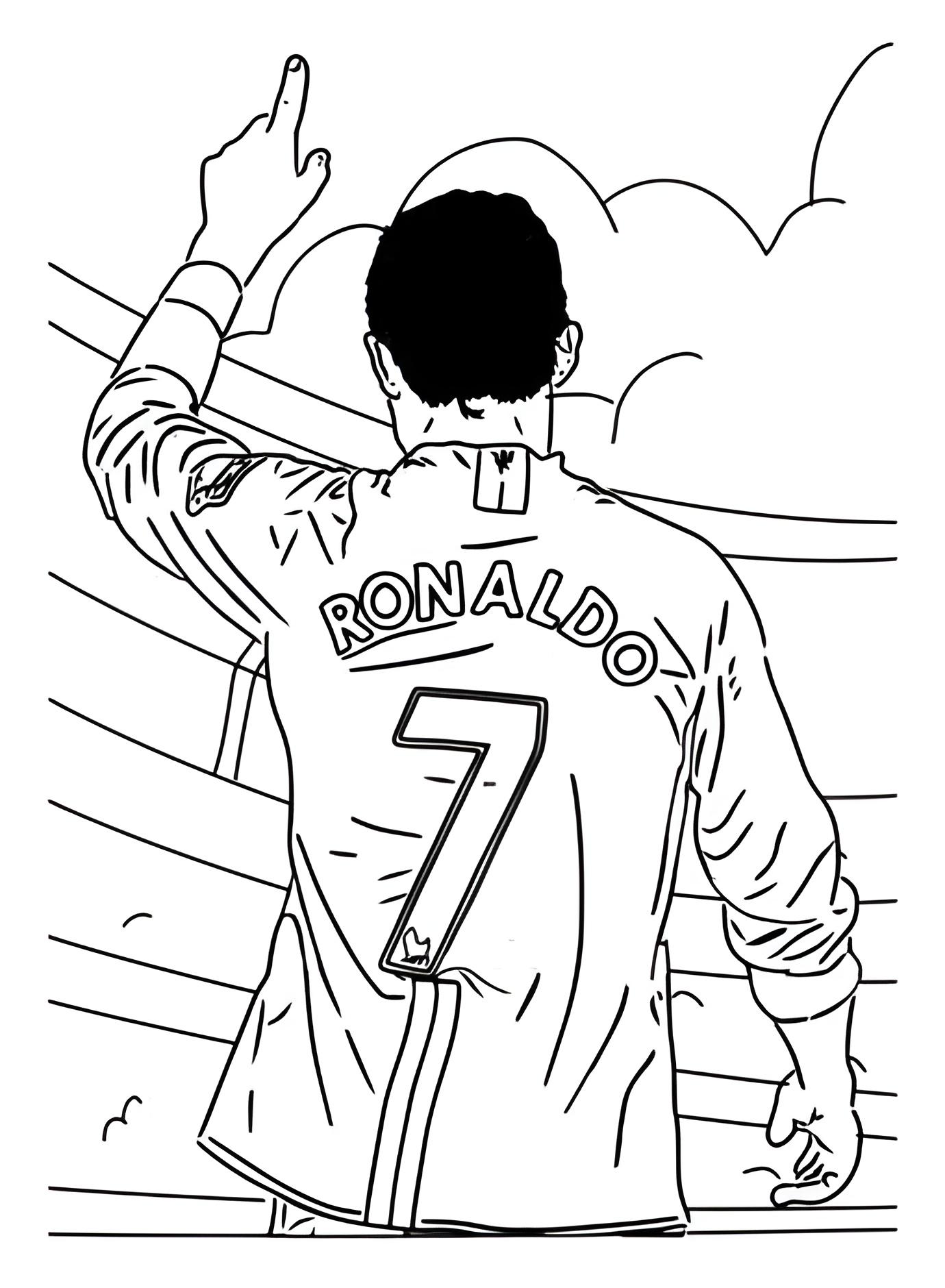 desenho cristiano ronaldo juventus