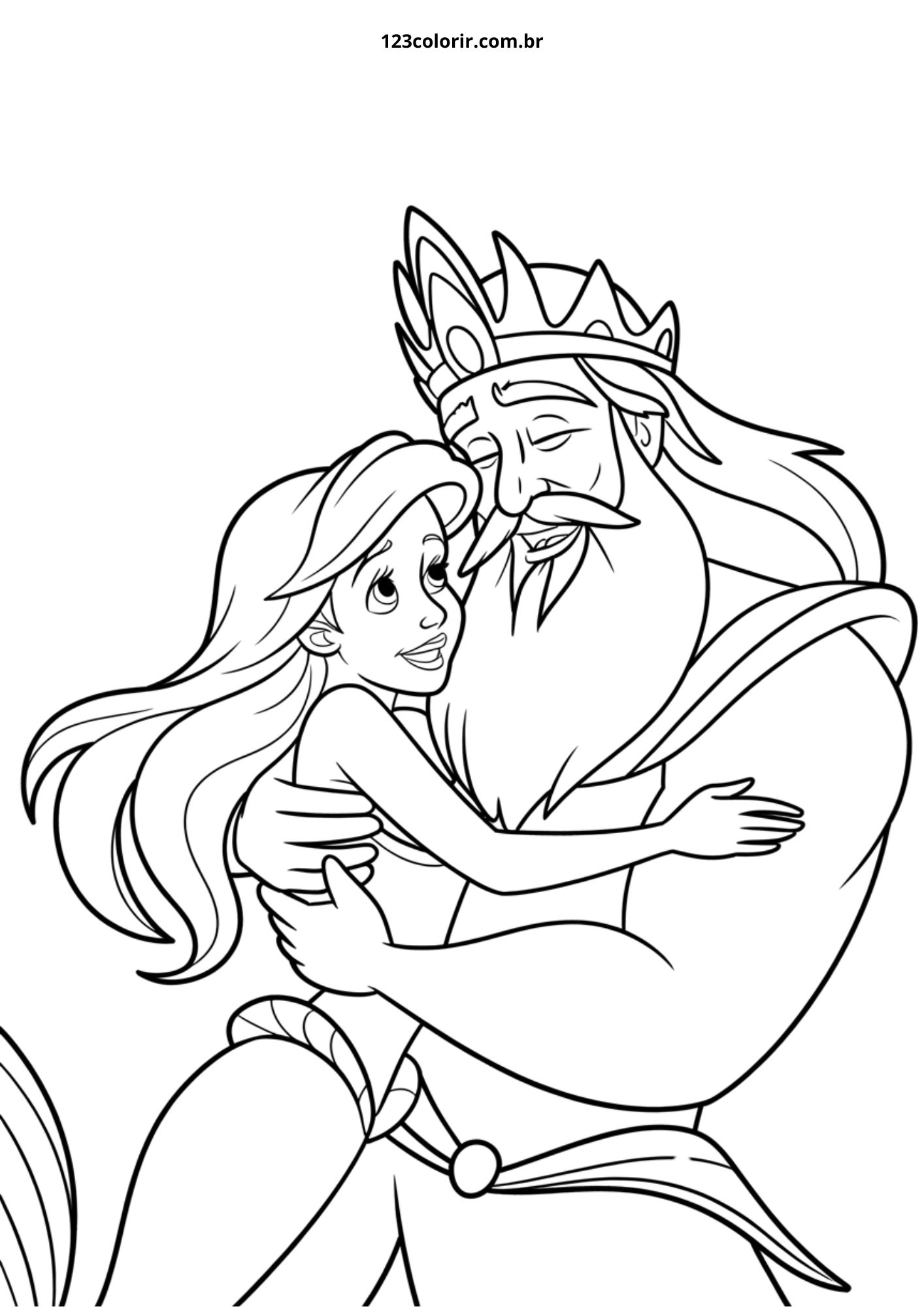 desenho da Ariel para imprimir