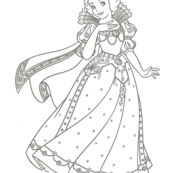 desenho da branca de neve para crianças