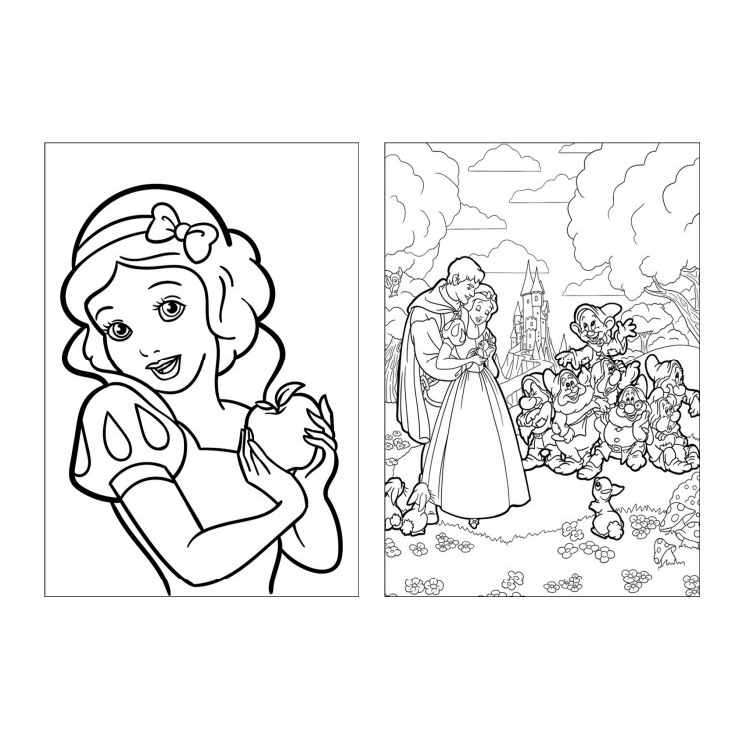 desenho da branca de neve para imprimir