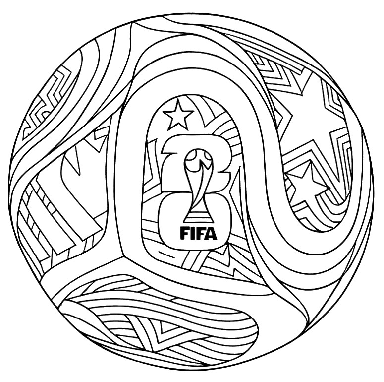 desenho copa do mundo para pintar