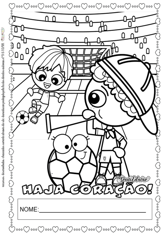 desenho copa do mundo para pintar
