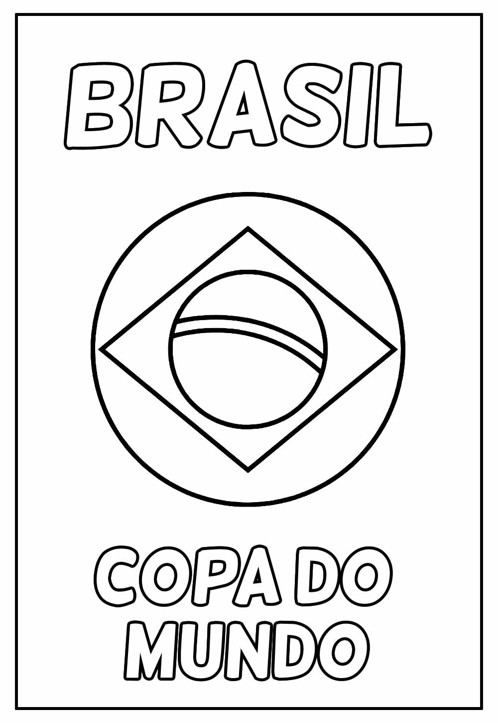 trofeu da copa para pintar