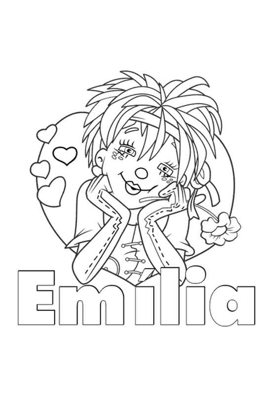desenho da Emília para pintar