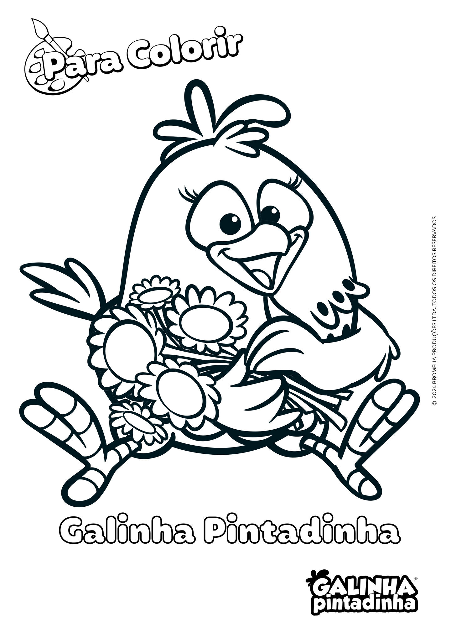 pintinho amarelinho desenho para colorir