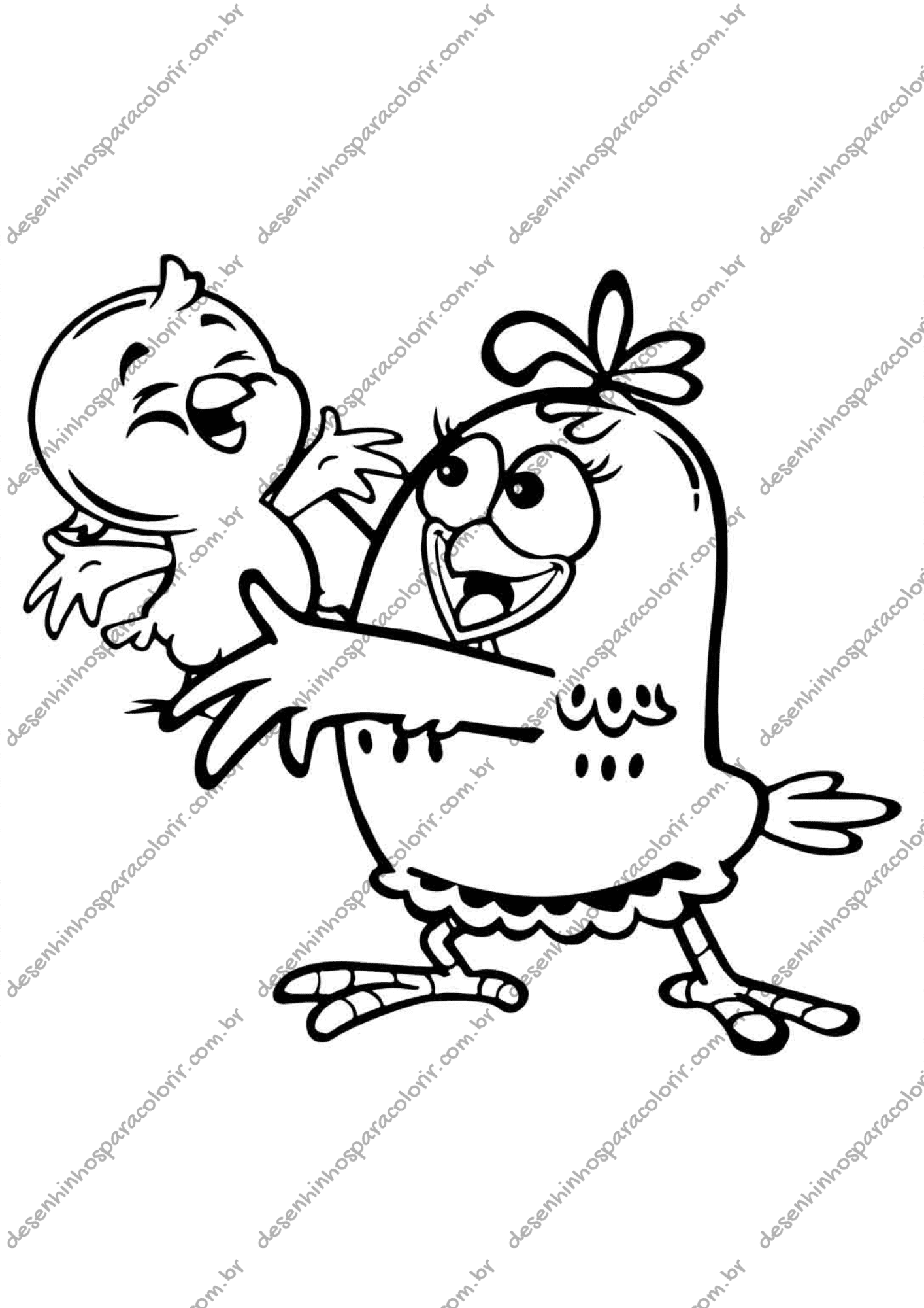 galinha pintadinha para colorir e imprimir grátis