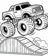 hot wheels monster trucks para colorir