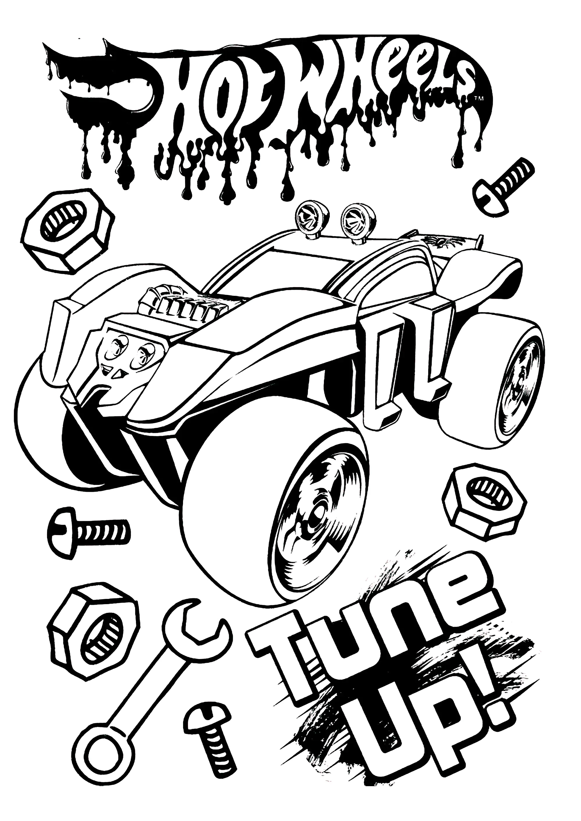 hot wheels para bebês colorir
