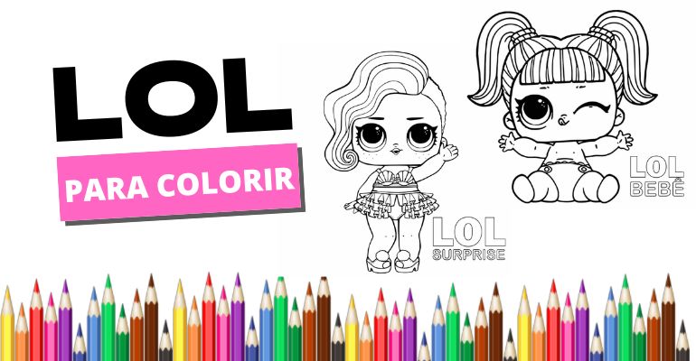 desenho lol surprise grátis para imprimir