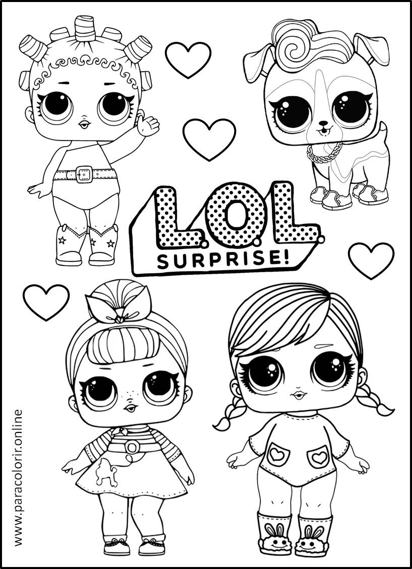 desenho lol surprise fashion