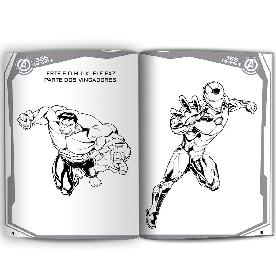 desenho para colorir Capitã Marvel