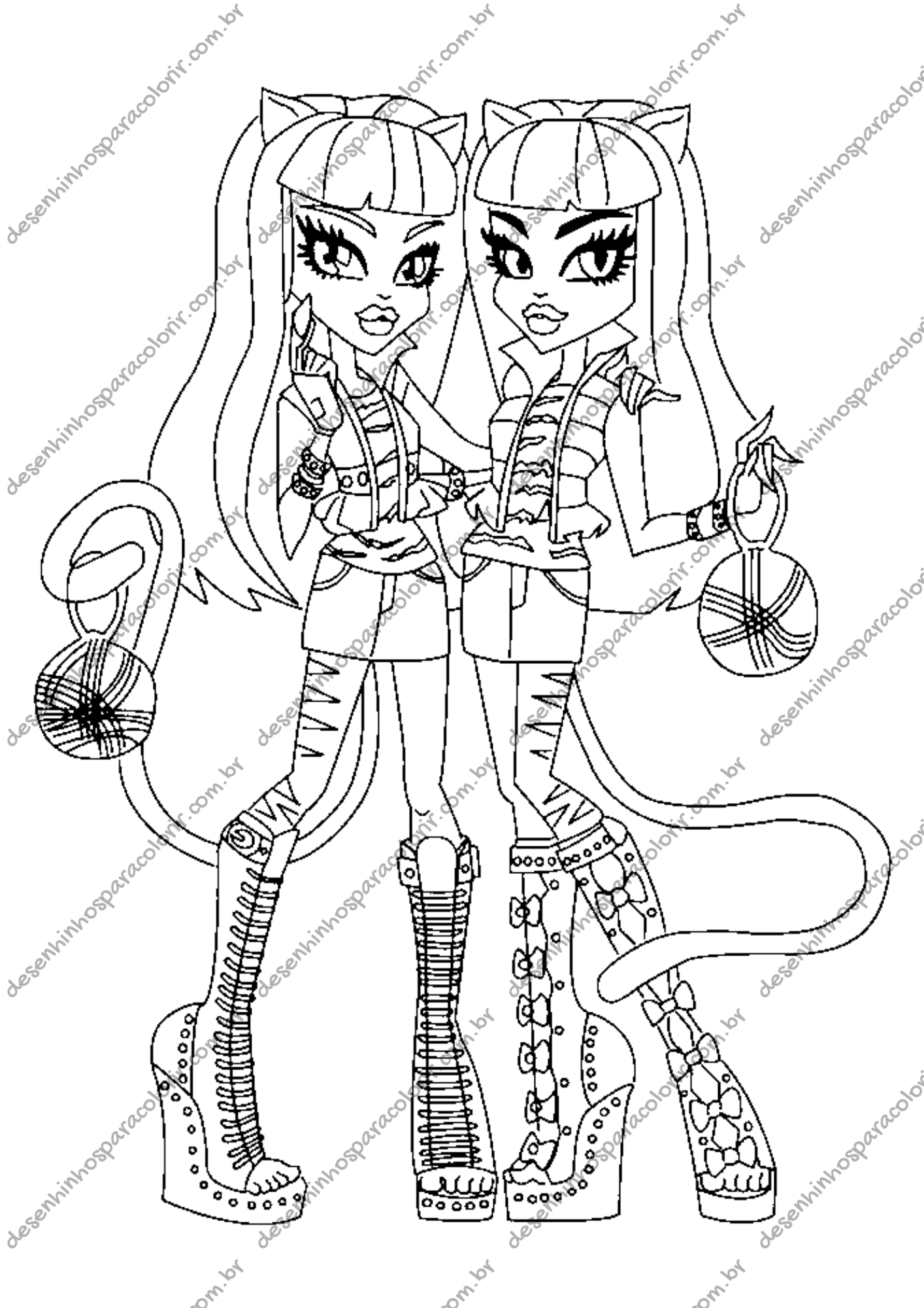 desenho para colorir Frankie Stein