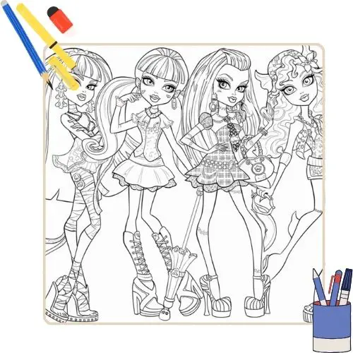desenho para colorir Monster High G1