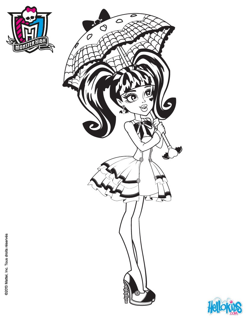 desenho para colorir Clawdeen Wolf