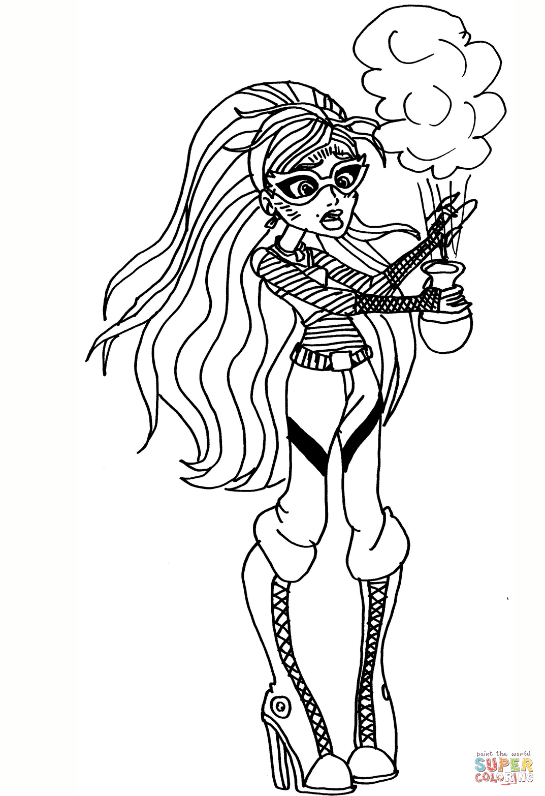desenho para colorir Monster High G3