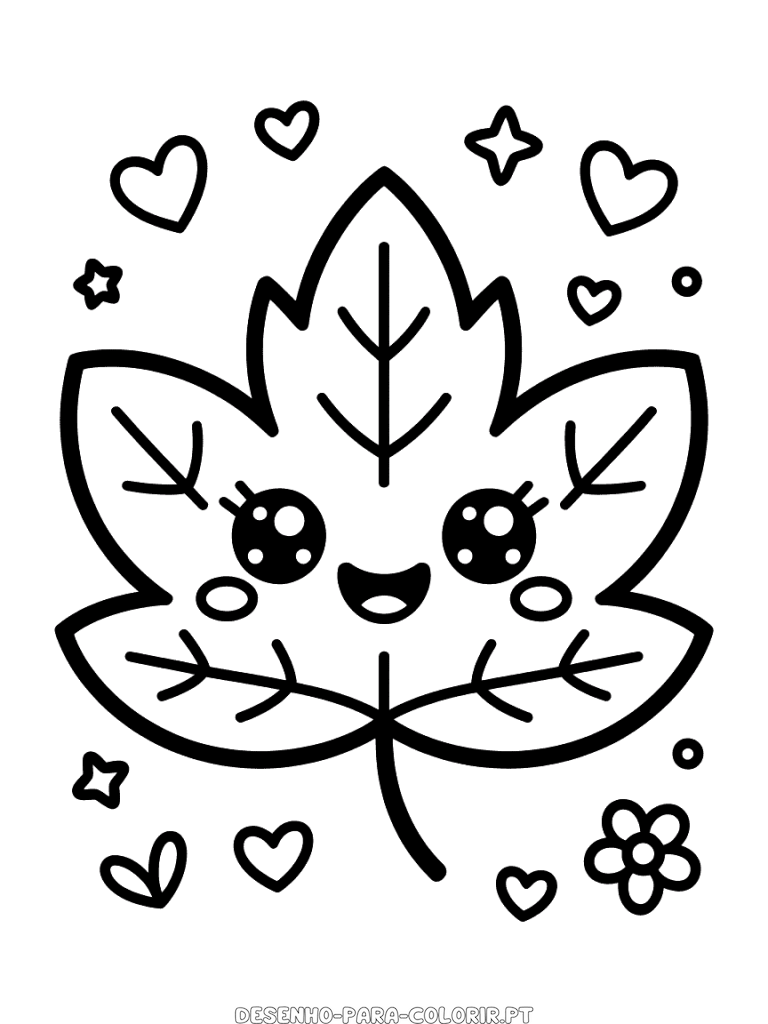 desenhos de outono para colorir