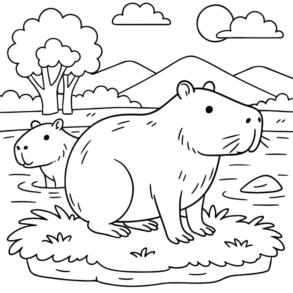 desenhos de árvores para colorir