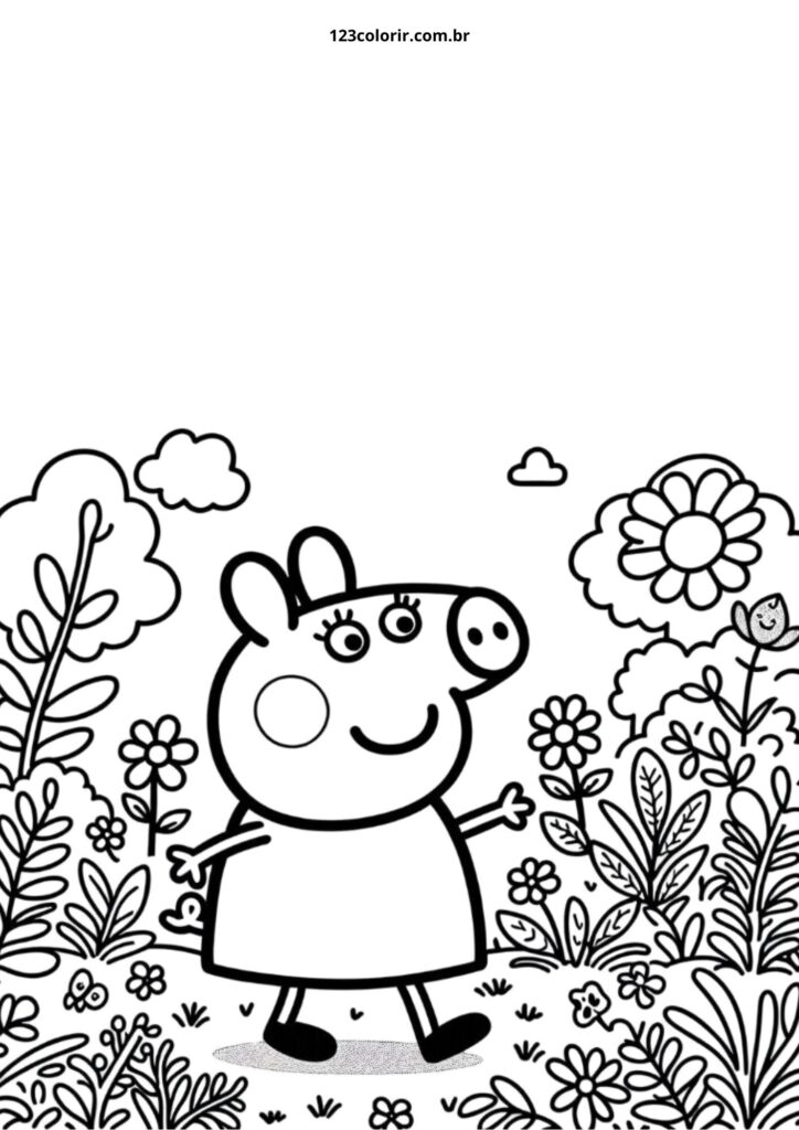 peppa pig para colorir e imprimir
