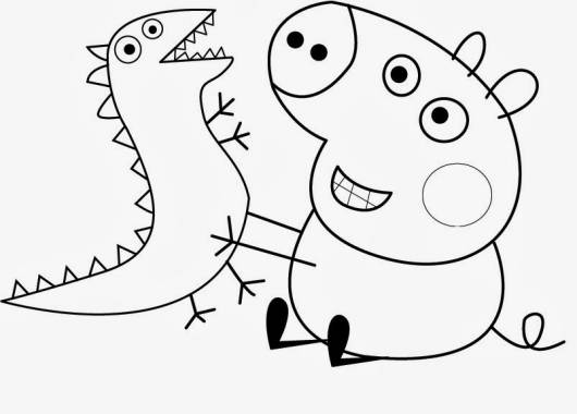 peppa pig para colorir e imprimir