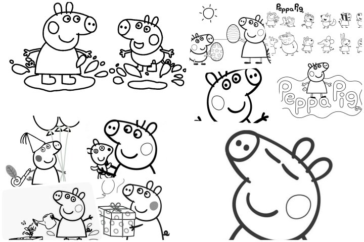 desenhos da peppa para pintar