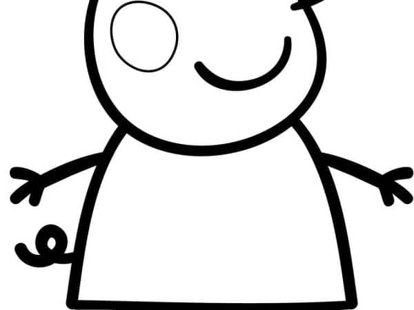 cores para colorir peppa pig