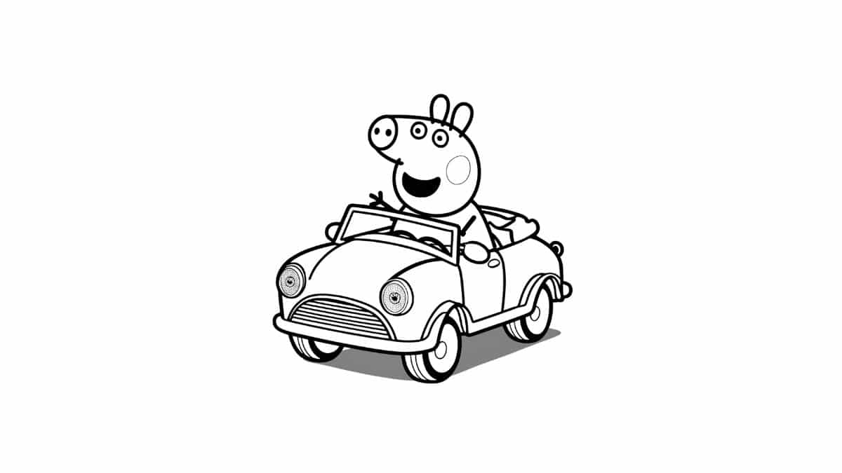 desenho da peppa e familia para colorir