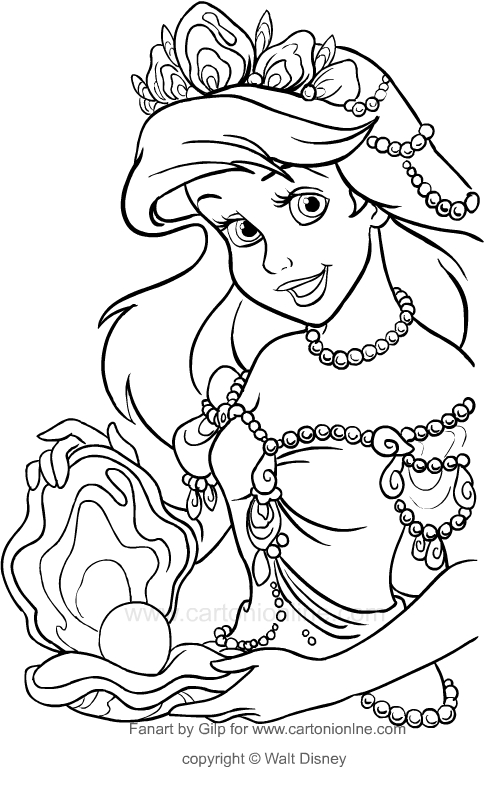 desenho do Príncipe Eric para colorir