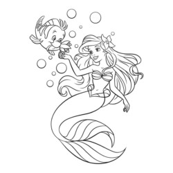 desenhos da Pequena Sereia para imprimir